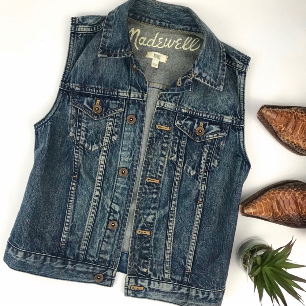 Madewell sleeveless Denim Vest